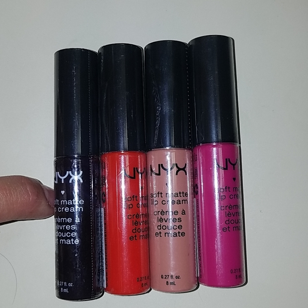 NWT 4 NYX liquid lipsticks